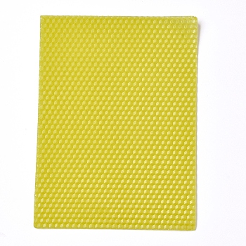Beeswax Honeycomb Sheets, for Candle Making, Yellow, 20x15x0.3cm
