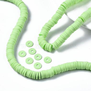 Flat Round Eco-Friendly Handmade Polymer Clay Beads(CLAY-R067-10mm-24)-6