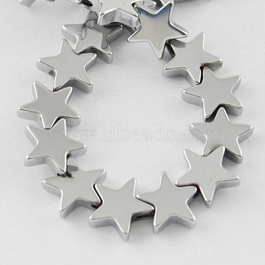 Non-magnetic Synthetic Hematite Beads Strands(G-Q887-6x6mm-7)-1