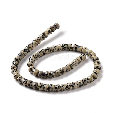 Chapelets de perles en jaspe dalmatien naturelle(G-D481-04)-3