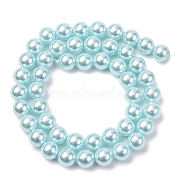 hebras de perlas de concha electrochapadas(BSHE-G041-8mm-03)-2