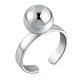 кольцо-манжета из стерлингового серебра с родиевым покрытием 925(JR910A)-1