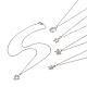 Brass Pendant Necklace with Clear Cubic Zirconia(NJEW-JN04250-01)-1