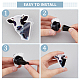 HOBBIESAY 2 Sets 2 Style Cow Acrylic Empty Car Vent Clip Set(FIND-HY0002-63)-4