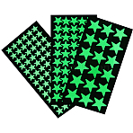 5 Sheets Luminous PET Wall Stickers, Wall Decoration, Glow in the Dark, Star, Champagne Yellow, 198~205x100x0.3mm(DIY-DJ0002-23A)