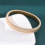 Iron Stretch Bracelets for Men Women, Light Gold, 3/8 inch(1cm), Inner Diameter: 2-1/2 inch(6.2cm)(BJEW-G741-01KCG)