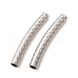 304 Stainless Steel Tube Beads, Stainless Steel Color, 45.5x8x6mm, Hole: 4.8mm(SA-CBA4D96-15E-P)