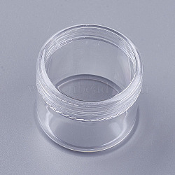 20G PS Plastic Portable Facial Cream Jar, Empty Refillable Cosmetic Containers, with Screw Lid, Clear, 3.7x3.1cm, Capacity: 20g(MRMJ-WH0011-J03)