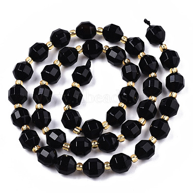 自然な瑪瑙ビーズストランド(G-T131-82A-01)-2