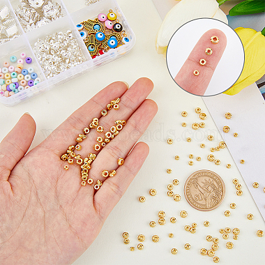 200Pcs 4 Styles Brass Spacer Beads(KK-HY0001-08)-3