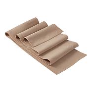 Polyester Strechy Kintted Rib Fabric, for Clothing Accessories, Tan, 100x15x0.15~0.2cm(FIND-WH0137-25C)