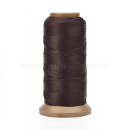 Polyester Threads, for Jewelry Making, Coconut Brown, 0.5mm, about 601.48 yards(550m)/roll(NWIR-G018-D-16)