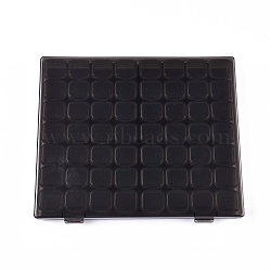 56 Grids Polypropylene(PP) Craft Organizer Case Storage Box, for Crafting, Beading, Nail Art Rhinestones, Diamond Embroidery, Light Grey, 21.2x17.8x2.7cm(CON-K004-07)