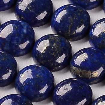 Dyed Natural Lapis Lazuli Gemstone Dome/Half Round Cabochons, 18x6mm