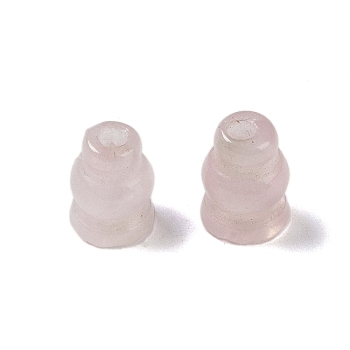 Natural Rose Quartz Beads, Gourd, 7.5x6.5mm, Hole: 1.8mm