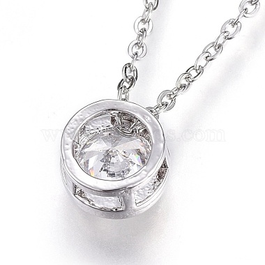 304 Stainless Steel Pendant Necklaces(NJEW-O108-29P)-2