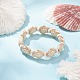 Dyed Synthetic Turquoise Tortoise Beaded Stretch Bracelet for Kids(BJEW-JB09389-03)-3
