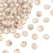 Preciosa&reg MAXIMA Crystal Round Stones, Czech Crystal, Dura Foiling, Bicone(436 11 177 Rivoli), 00030 235 Honey, SS39(8.15~8.4mm)(X-PRC-RASS39-00030-235)