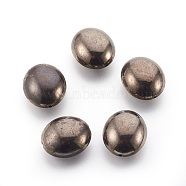 CCB Plastic Beads, Oval, Gunmetal, 27x24x14mm, Hole: 2mm(CCB-J035-023B)