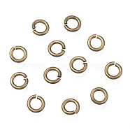 Open Jump Rings Brass Jump Rings, Cadmium Free & Lead Free, Antique Bronze, 5x1mm, 18 Gauge, Inner Diameter: 3mm, about 6000pcs/500g(JRC5MM-AB)