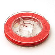 Nylon Thread for Jewelry Making, Red, 0.8mm, about 7.65~9.84 yards(7~9m)/roll(NWIR-N001-0.8mm-09)