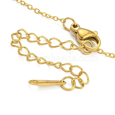 Brass Bowknot Pendant Necklaces(NJEW-B115-01G-02)-3