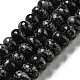 Synthetic Snowflake Obsidian Beads Strands(G-D077-E01-03)-1
