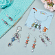 Alloy Enamel Butterfly Link Stitch Markers(HJEW-AB00229)-4