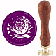 Brass Wax Seal Stamp with Handle(AJEW-WH0184-0948)-1