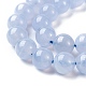 Grade A Natural Blue Agate Beads Strands(G-F222-29-10mm-1)-2