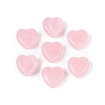 Two Tone Acrylic Beads, Imitation Gemstone Style, Heart, Pink, 14x14x7mm, Hole: 1.8~2mm(OACR-T011-38N)