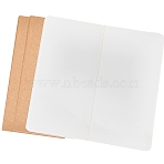 3Pcs Paper Blank Notebooks, Travel Diary, Rectangle, Tan, 210x110x6mm(AJEW-CP0009-79)
