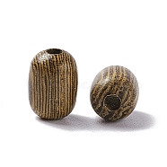 Wood Beads, Lead Free, Column, Coffee, 7x5mm, Hole: 1.5mm(WOOD-I008-06)