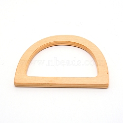 Wood Bag Handles, for Handmade Bag Handbags Purse Handles Replacement, Navajo White, 8.5x12x0.85cm, Inner Diameter: 5.9x9.25cm(FIND-WH0064-55)