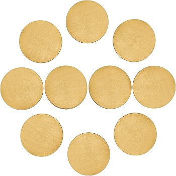 CHGCRAFT Brass Cabochon, Long-Lasting Plated, Flat Round, Antique Bronze, 41x1mm, 10pcs/box