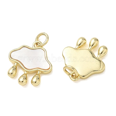 Brass Shell Charms(KK-T085-04G)-2
