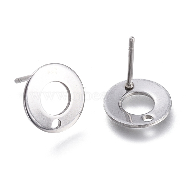Accessoires de puces d'oreilles en 201 acier inoxydable(X-STAS-K212-04P)-2