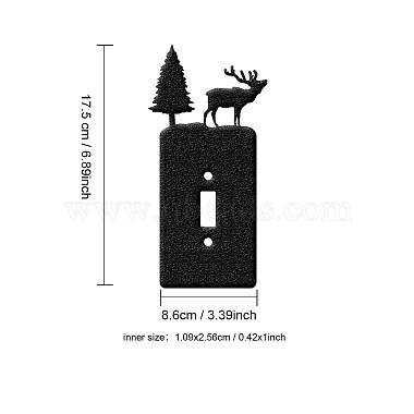 decoraciones de interruptor de luz de hierro(AJEW-WH0197-007)-2