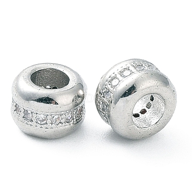 placage de crémaillère en laiton micro pavé de perles de zircone cubique claires(KK-C035-06P)-2