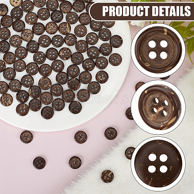 100Pcs 4-Hole Coconut Buttons(BUTT-CY0001-30)-6