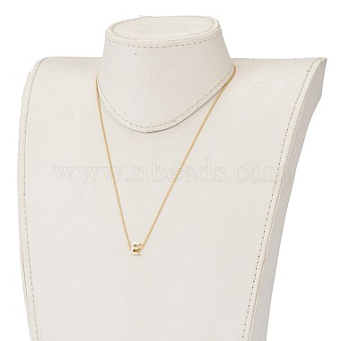 Golden Plated Brass Initial Pendant Necklaces(NJEW-JN03299-04)-5