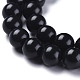 Chapelets de perles en pierre noire naturelle(X-G-I288-A02-8mm)-2