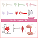 5 Colors Alloy Stud Earring Findings(FIND-SP0005-60B)-2