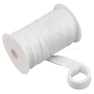 Nylon Satin Piping Trim, Cheongsam Piping Ribbon, Clothing Decoration, White, 2.1x0.05cm, about 50m/roll(DIY-WH0013-53A)