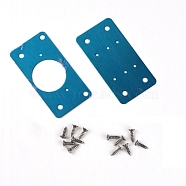 304 Stainless Steel Hinge Pieces, with Iron Screws, Cabinet Hardware, Stainless Steel Color, 14x7x0.8mm, Hole: 2.5mm, 5mm and 30.5mm, 14pcs/set(EL-TAC0001-03)