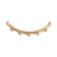 Boho Style 304 Stainless Steel Multi-Strand Links, Curved Stick, Golden, 14x41x2mm, Hole: 1.4mm(STAS-H186-01D-G)