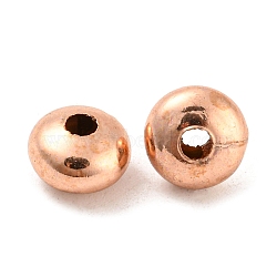 Iron Spacer Beads, Rondelle, Rose Gold, 8x5mm, Hole: 2mm(IFIN-D050-8mm-RG)