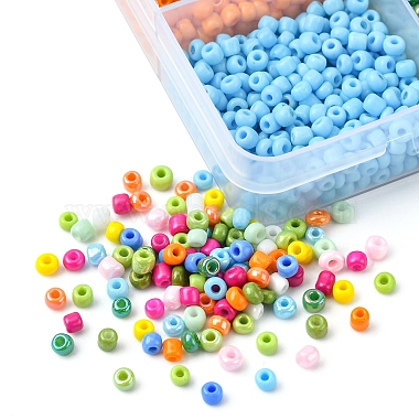 180G 15 Colors Baking Paint Glass Seed Beads(SEED-FS0001-09)-4