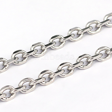 変色しにくい304ステンレススチールケーブルチェーン(CHS-L001-68-1.2mm)-1