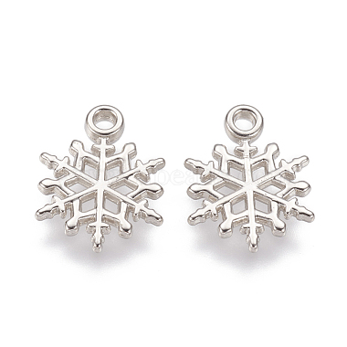 20mm Snowflake Acrylic Pendants